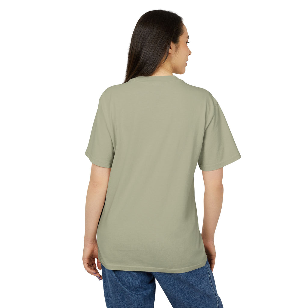 Fuerza Logo Tee | Minimal Chest Print, Cream Cotton